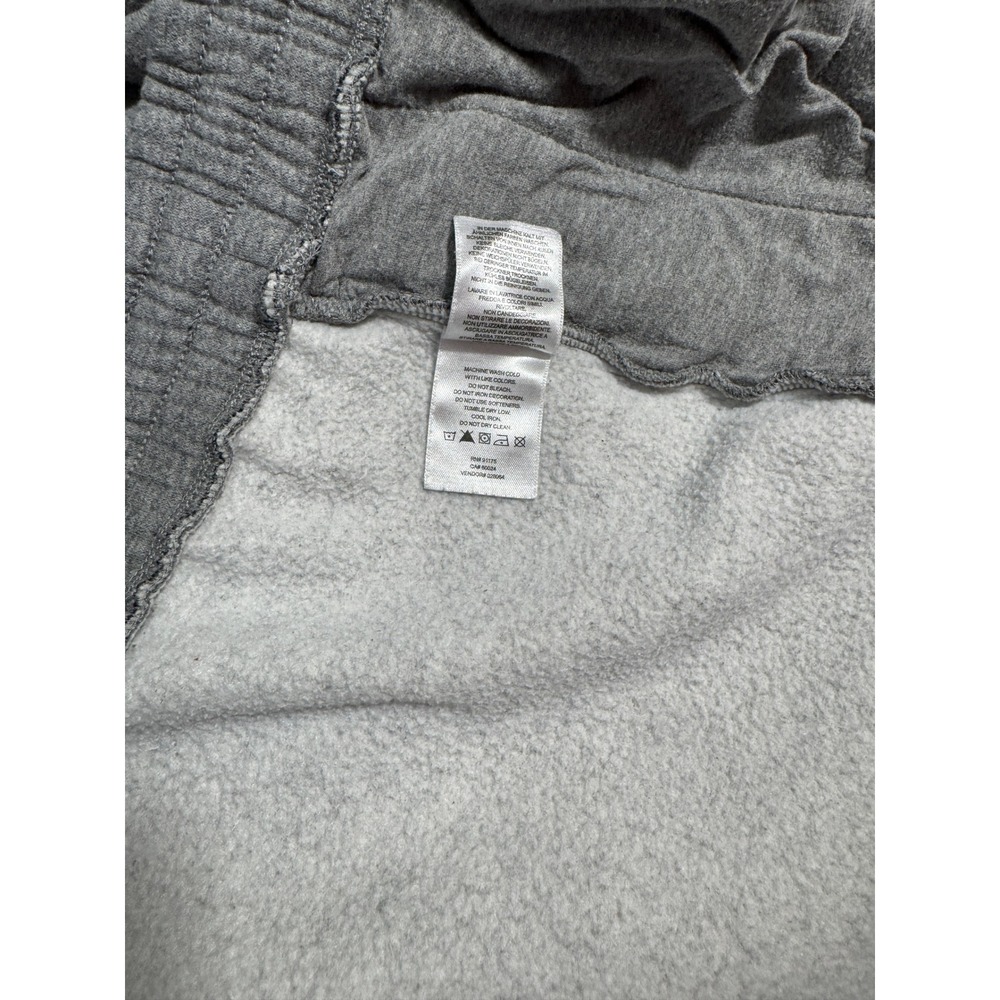 Fila Joggers Mens L Gray Fleece Sweatpants Spellout Ankle Cuff Pants Big Logo - Picture 5 of 5